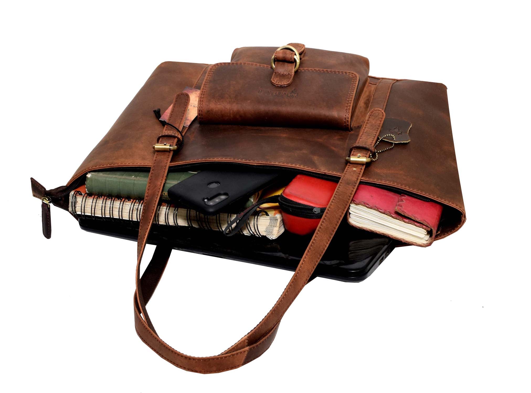 Leather Tote Bag - Canada Bay