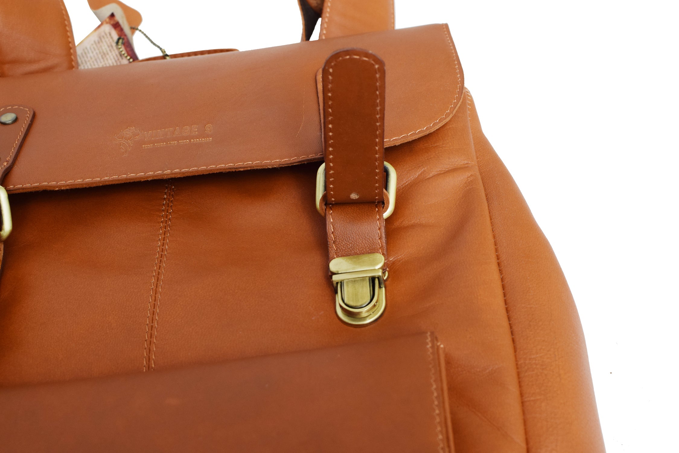 Vintage Leather Backpack - Togo