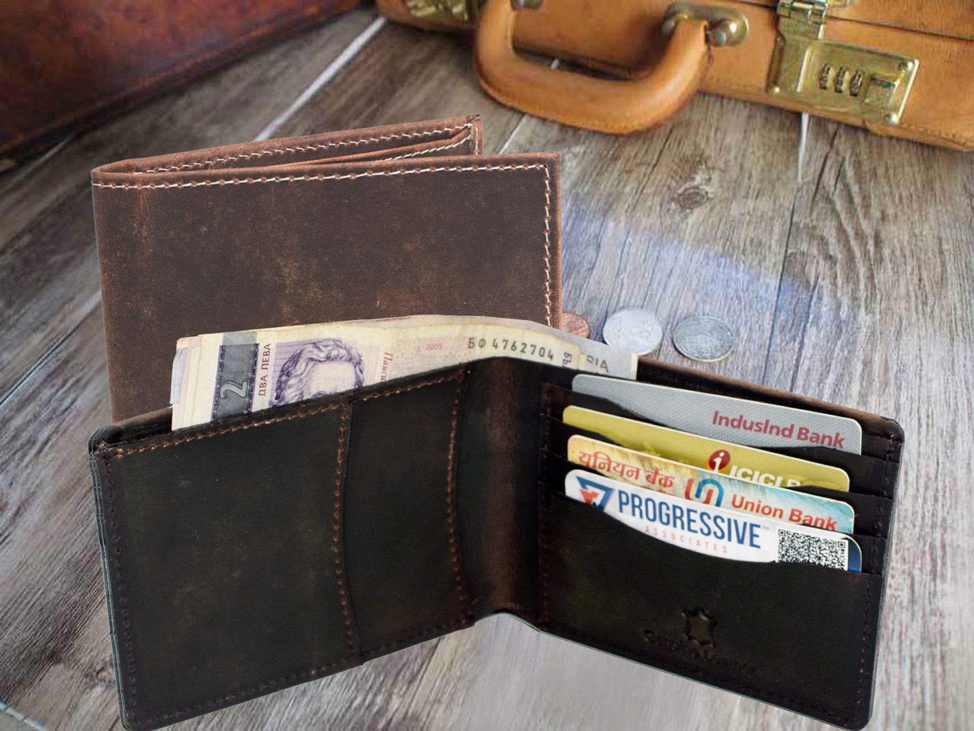 Vintage Leather Mens Wallet - Laplata