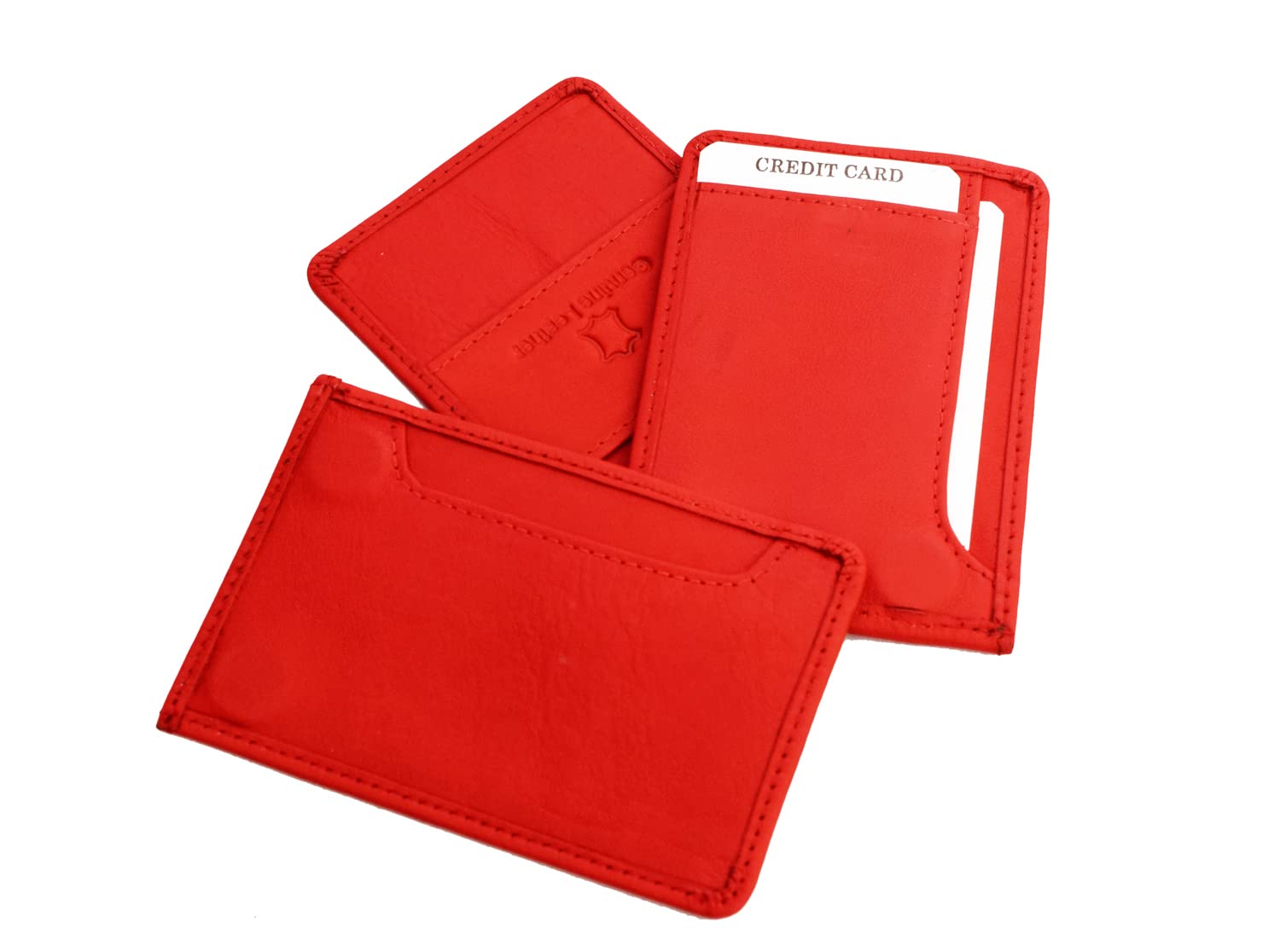 Leather Magflip Wallet Red Combo