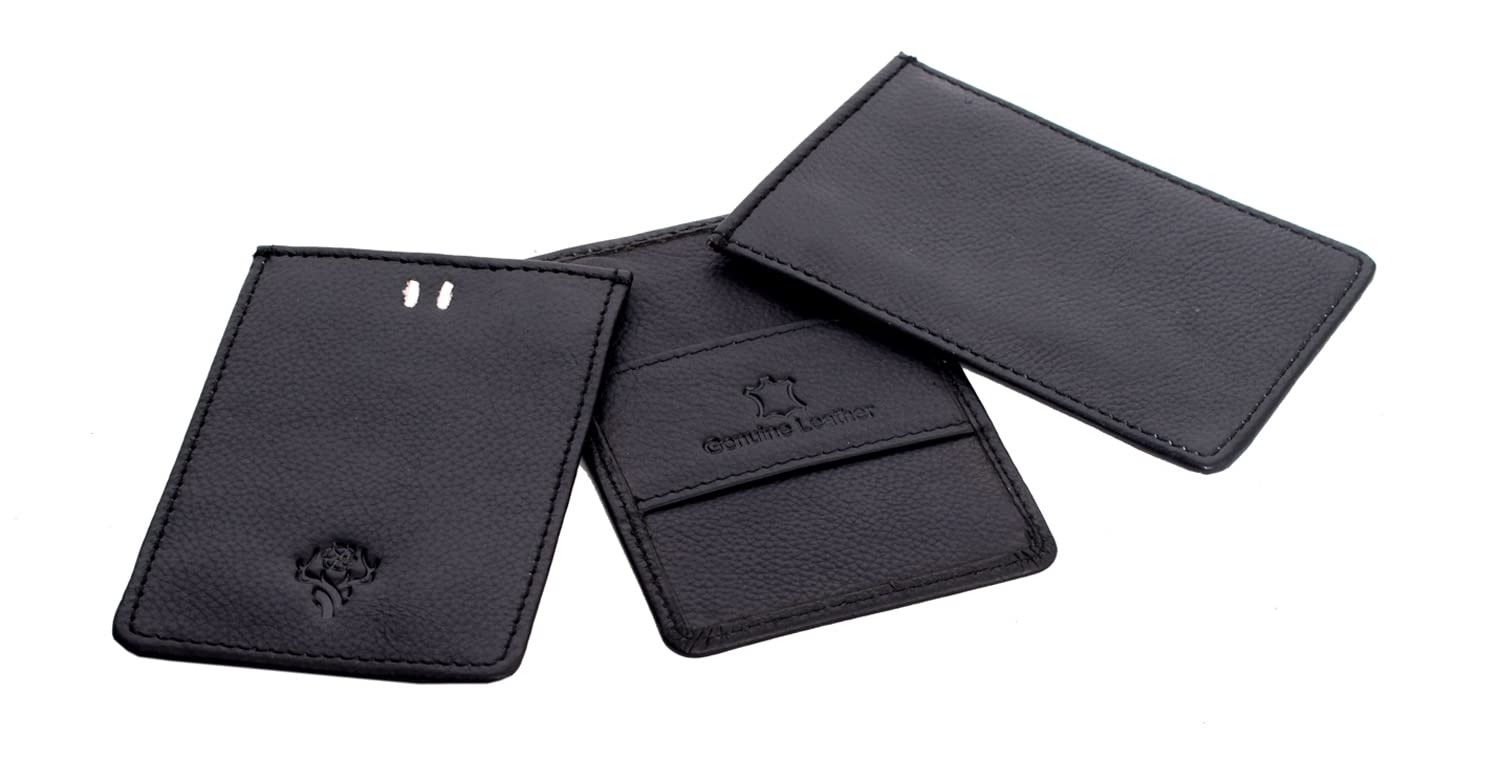 Leather Magflip Wallet Black Combo