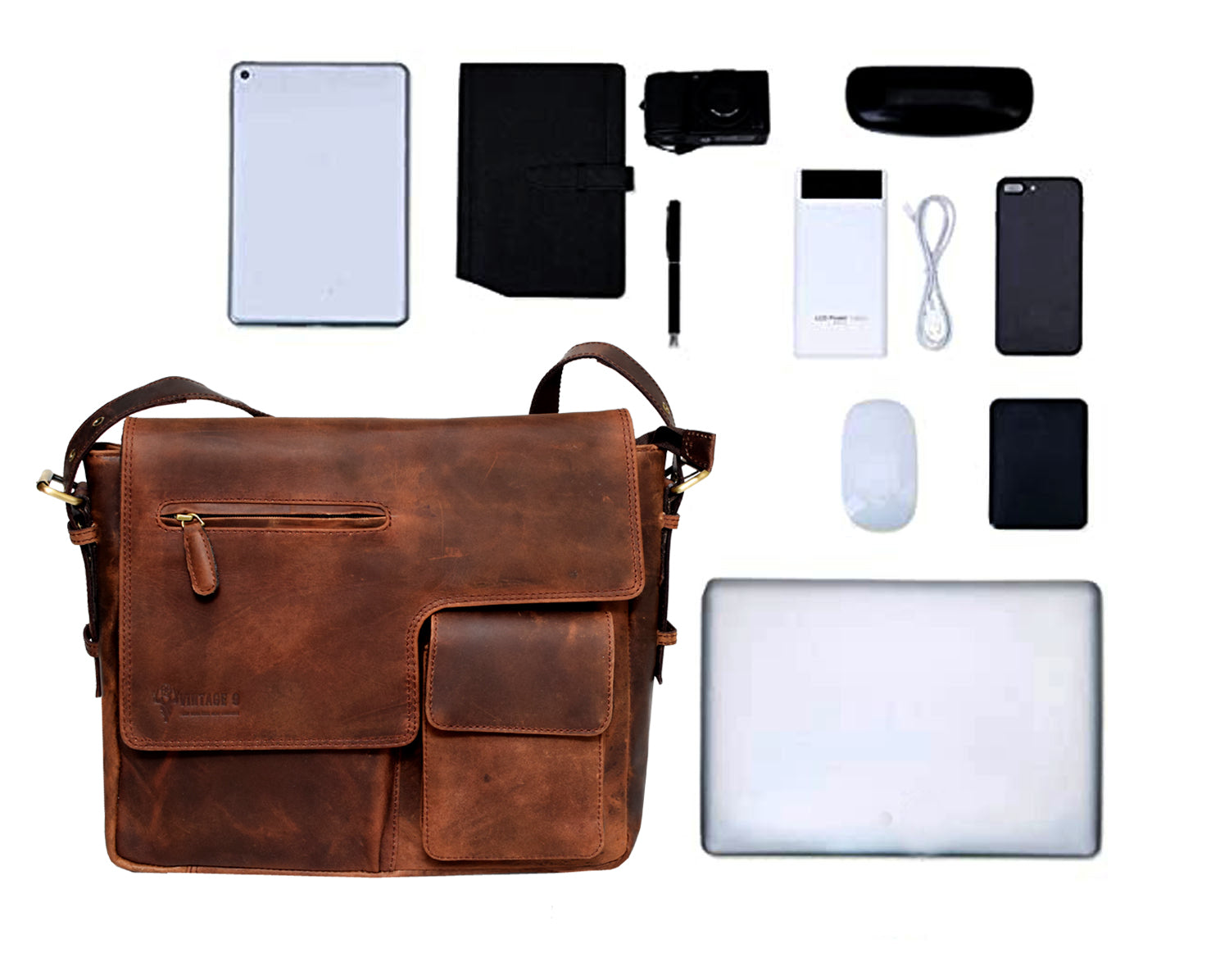 Leather Messanger Bag - Idiofa
