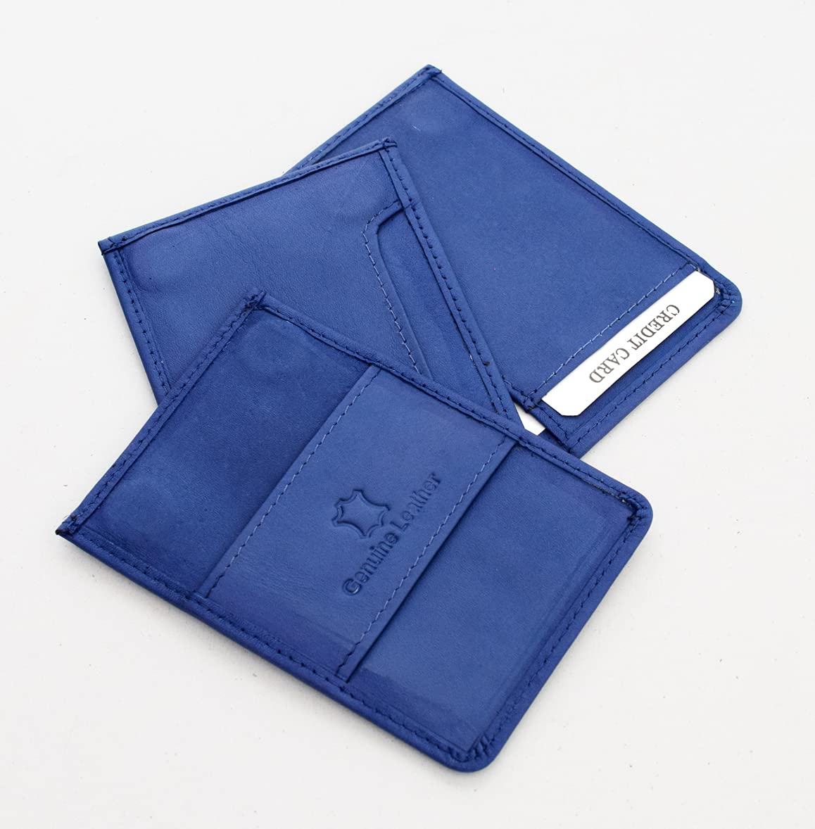 Leather Magflip Wallet Blue Combo