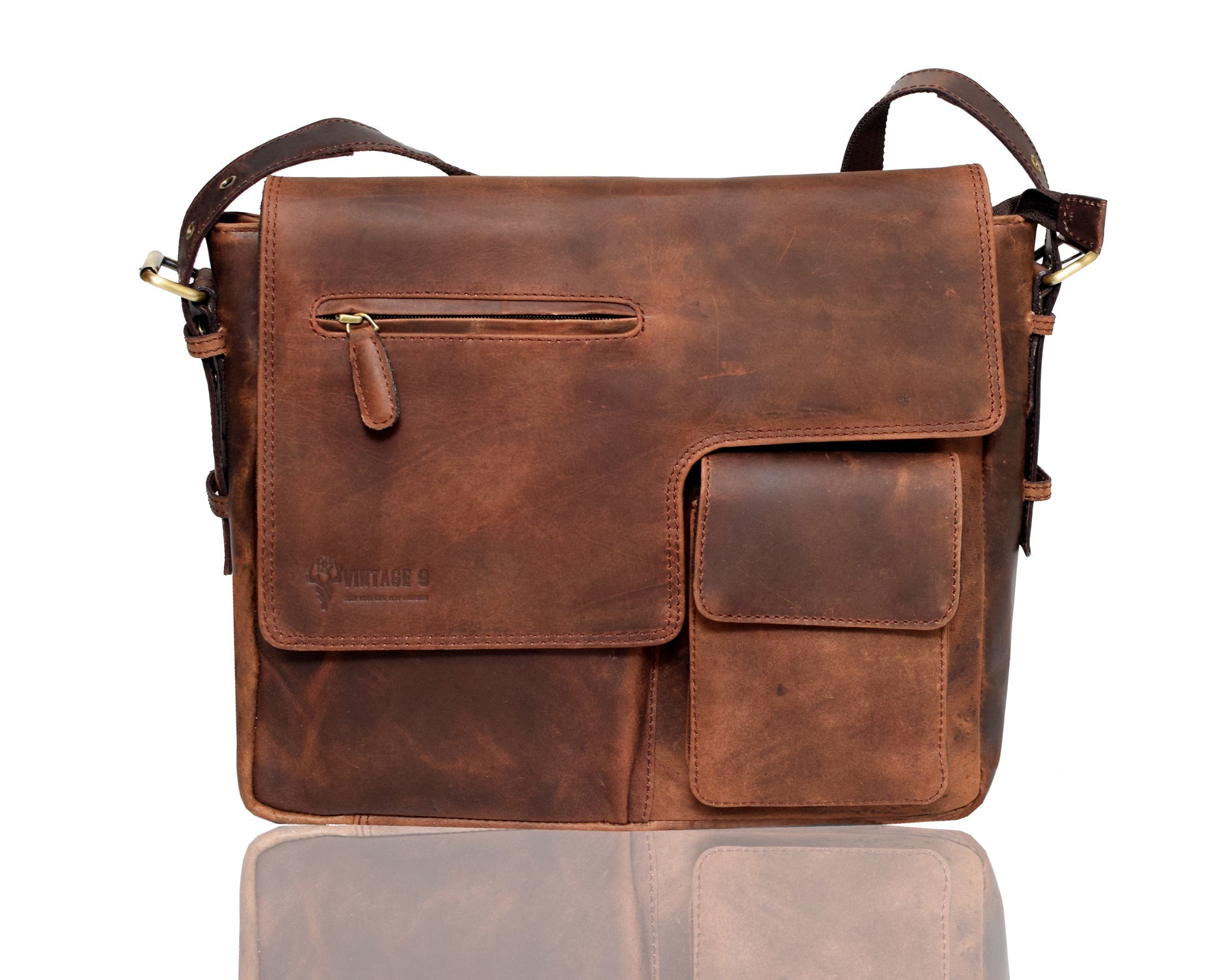 Leather Messanger Bag - Idiofa