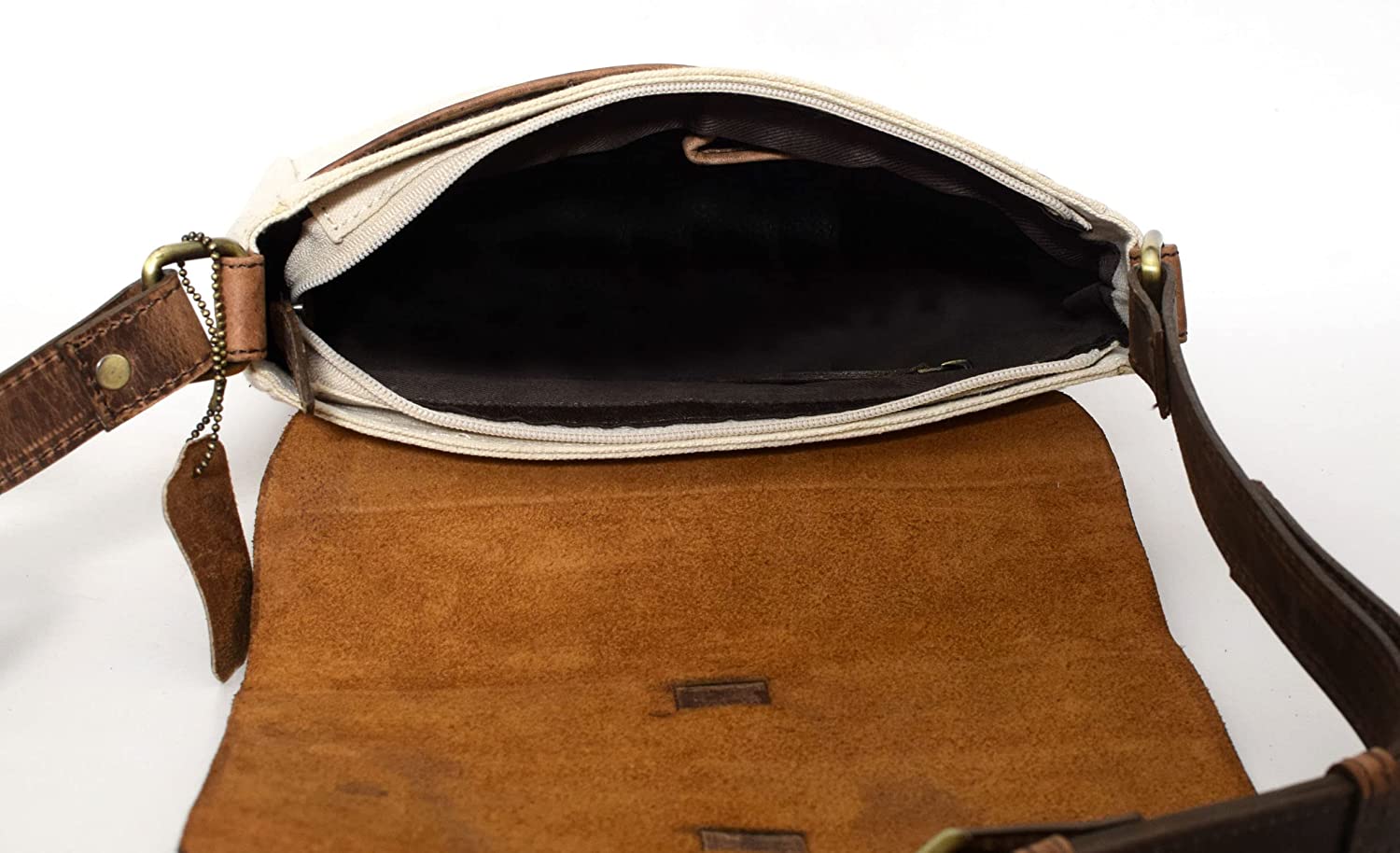 Canvas Leather Sling Bag - Dublin