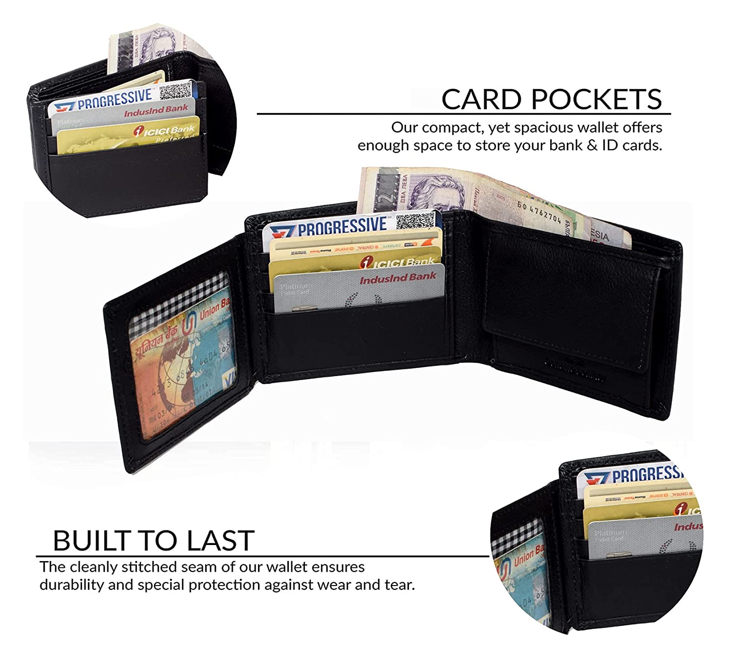Leather Wallet - Raxton Black