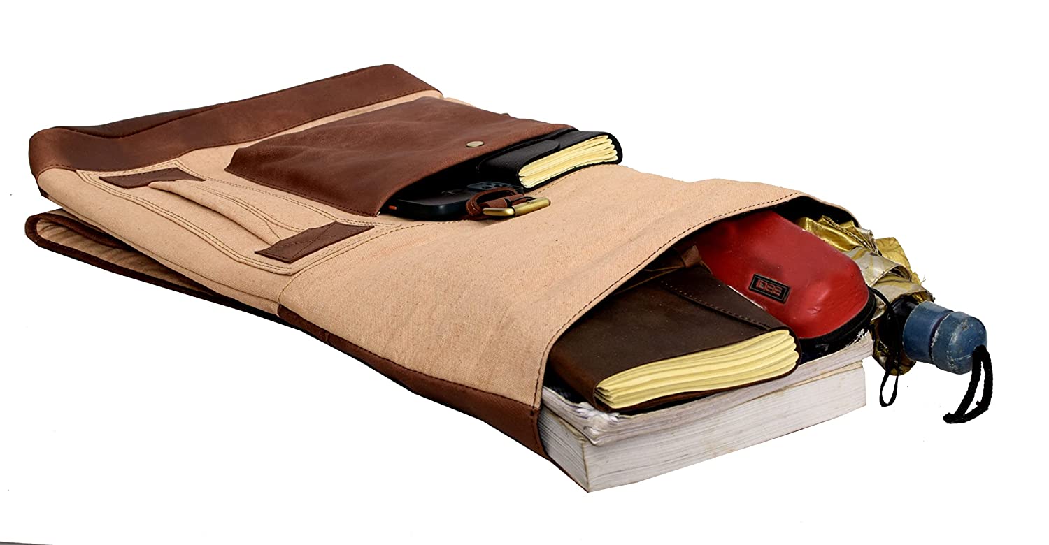 Vintage Premium Canvas Leather Backpack Bag - Cyprus