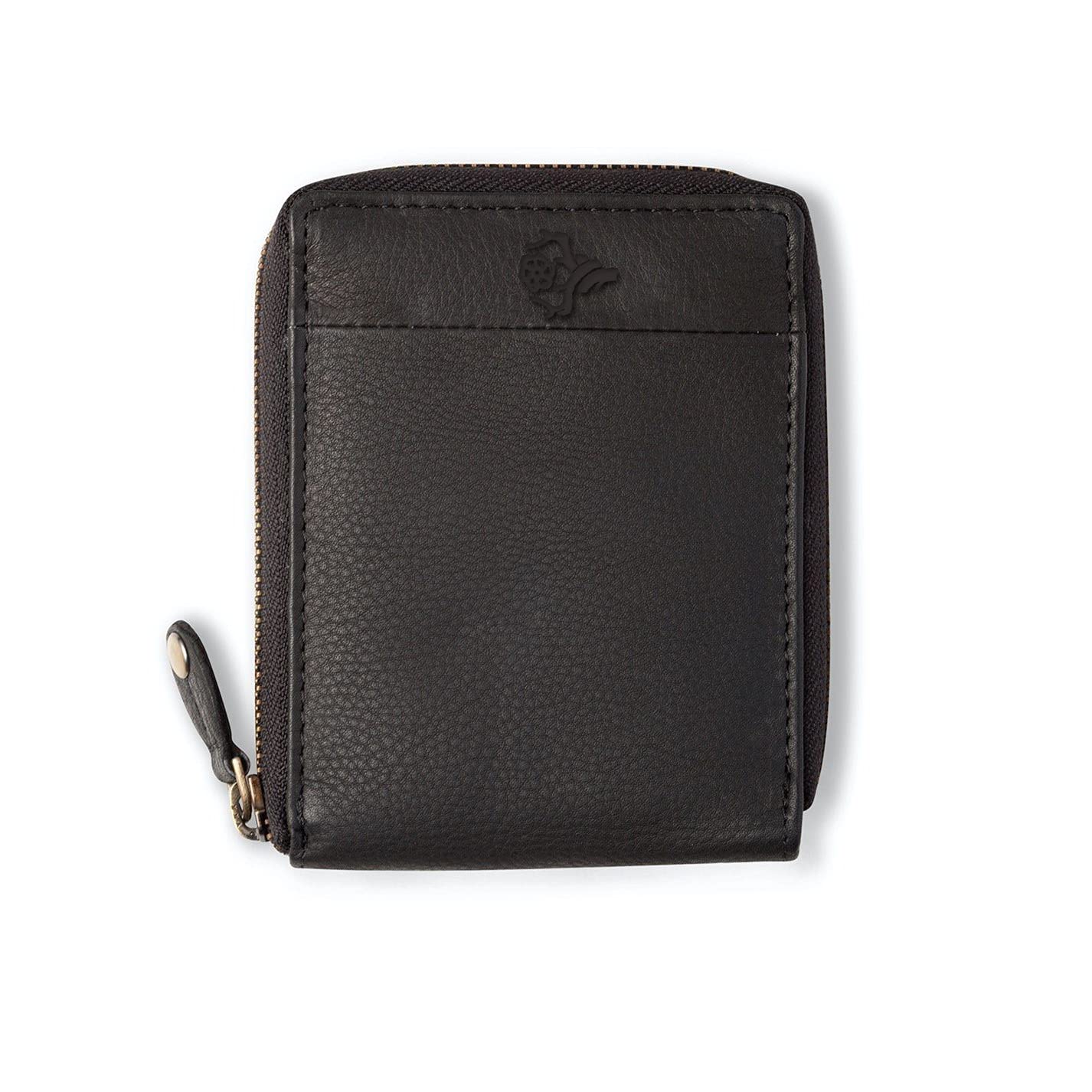 Leather Zipper Wallet Black - Durban