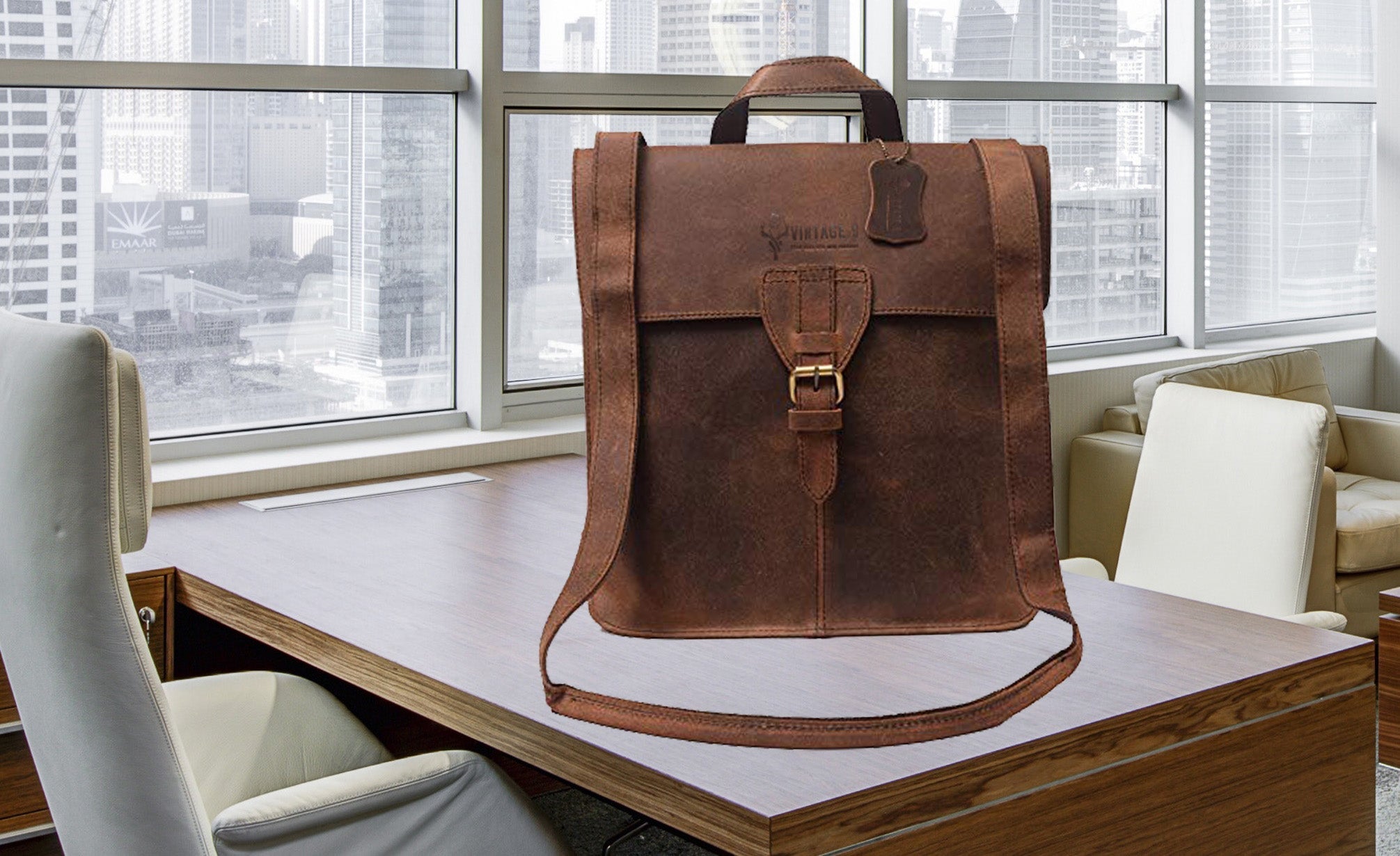 Leather Backpack - MI6