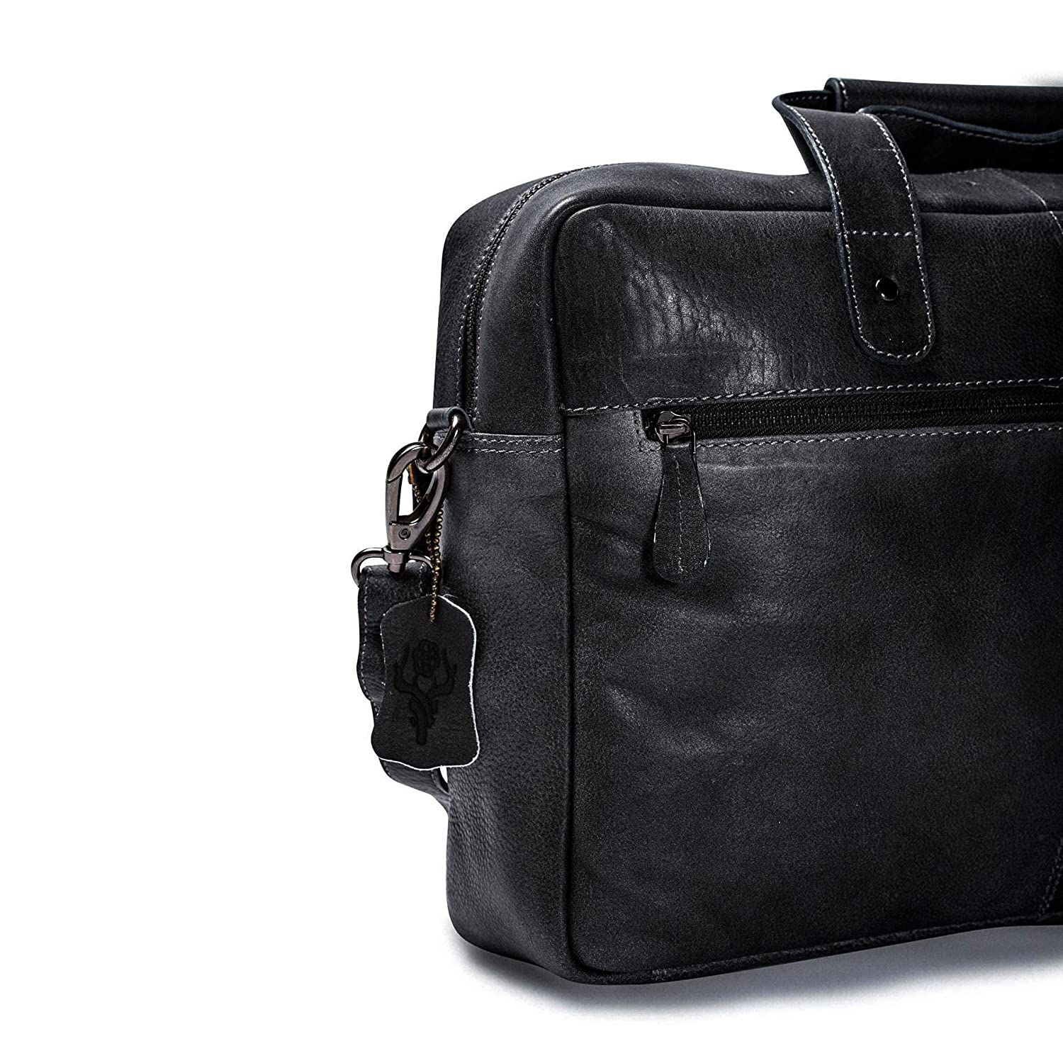 Leather Messenger Bag - Virginia