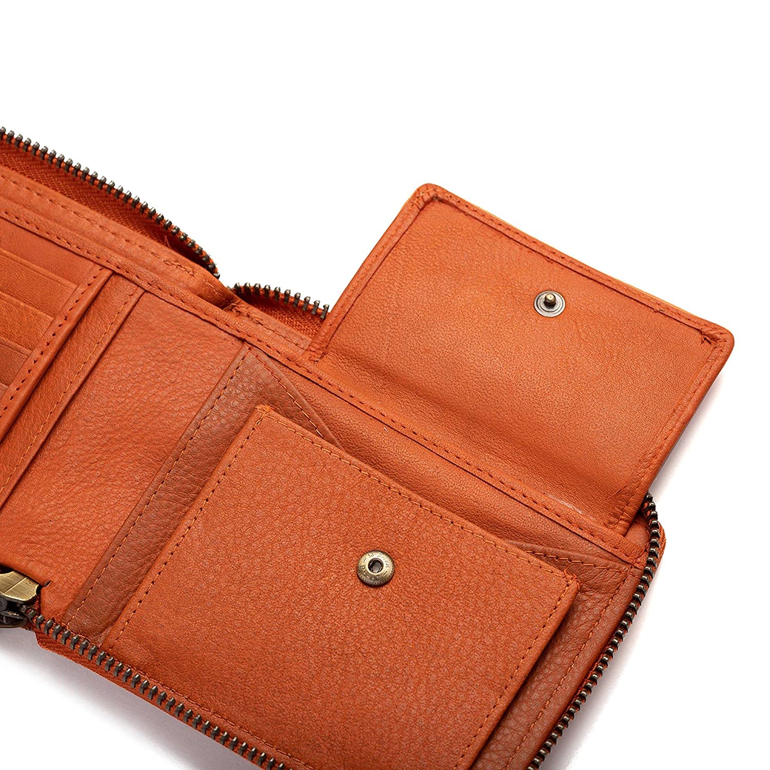 Leather Zipper Wallet - Durban Tan Combo