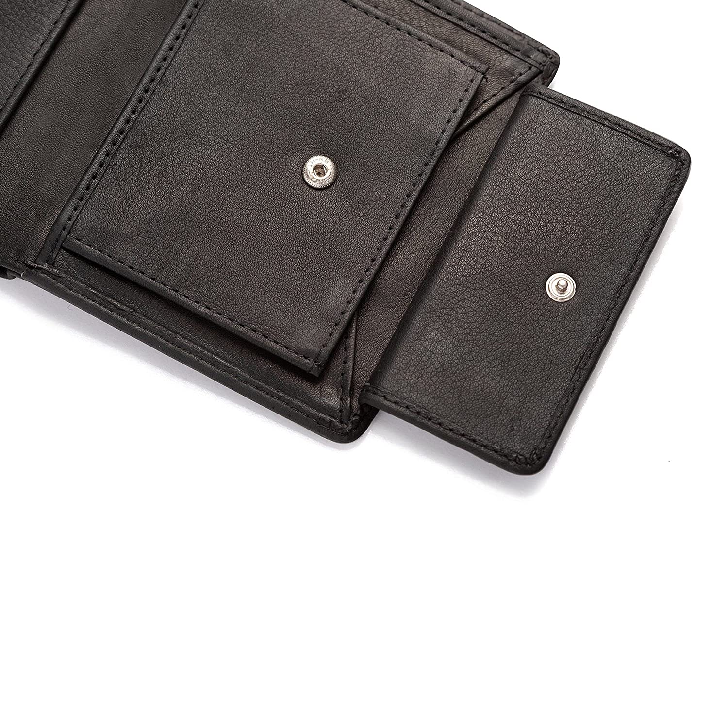 Vintage Leather Booklet Style Black Men's Wallet with Keyring and Pen - Cairo Combo