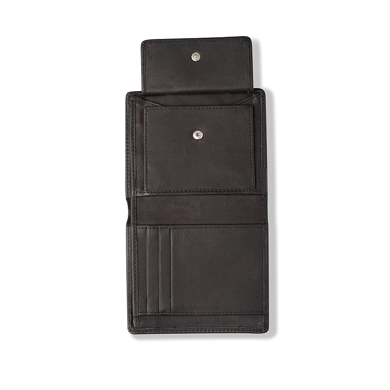 Vintage Leather Booklet Style Black Men's Wallet with Keyring and Pen - Cairo Combo