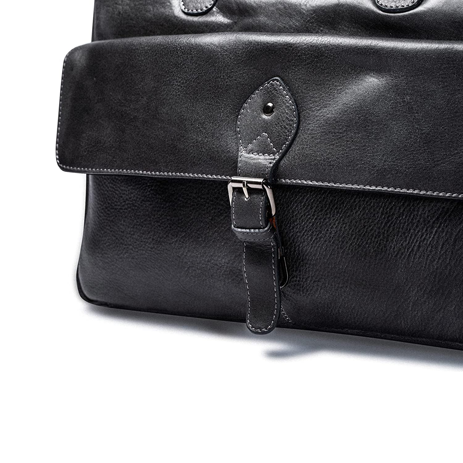 Leather Messenger Bag - Virginia