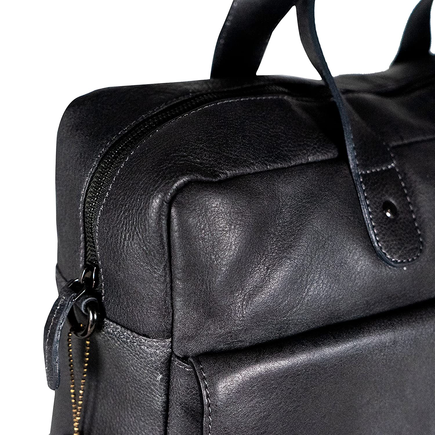 Leather Messenger Bag - Virginia