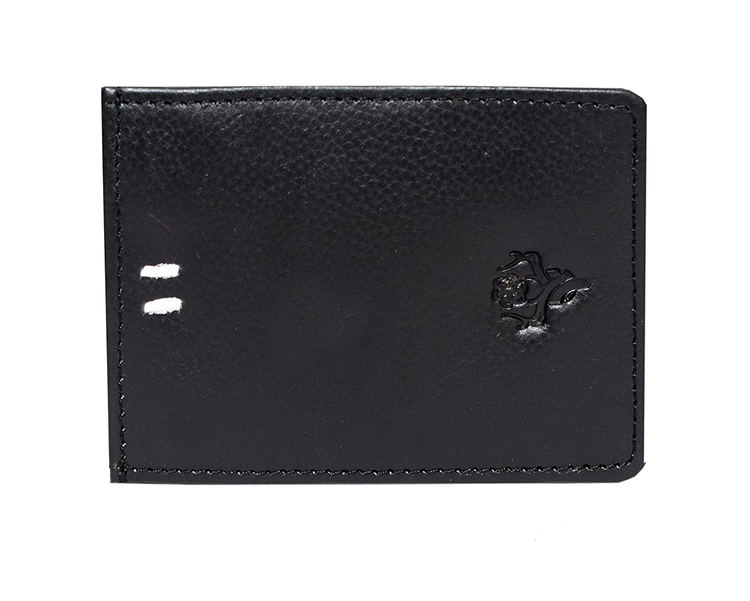 Leather Magflip Wallet Black