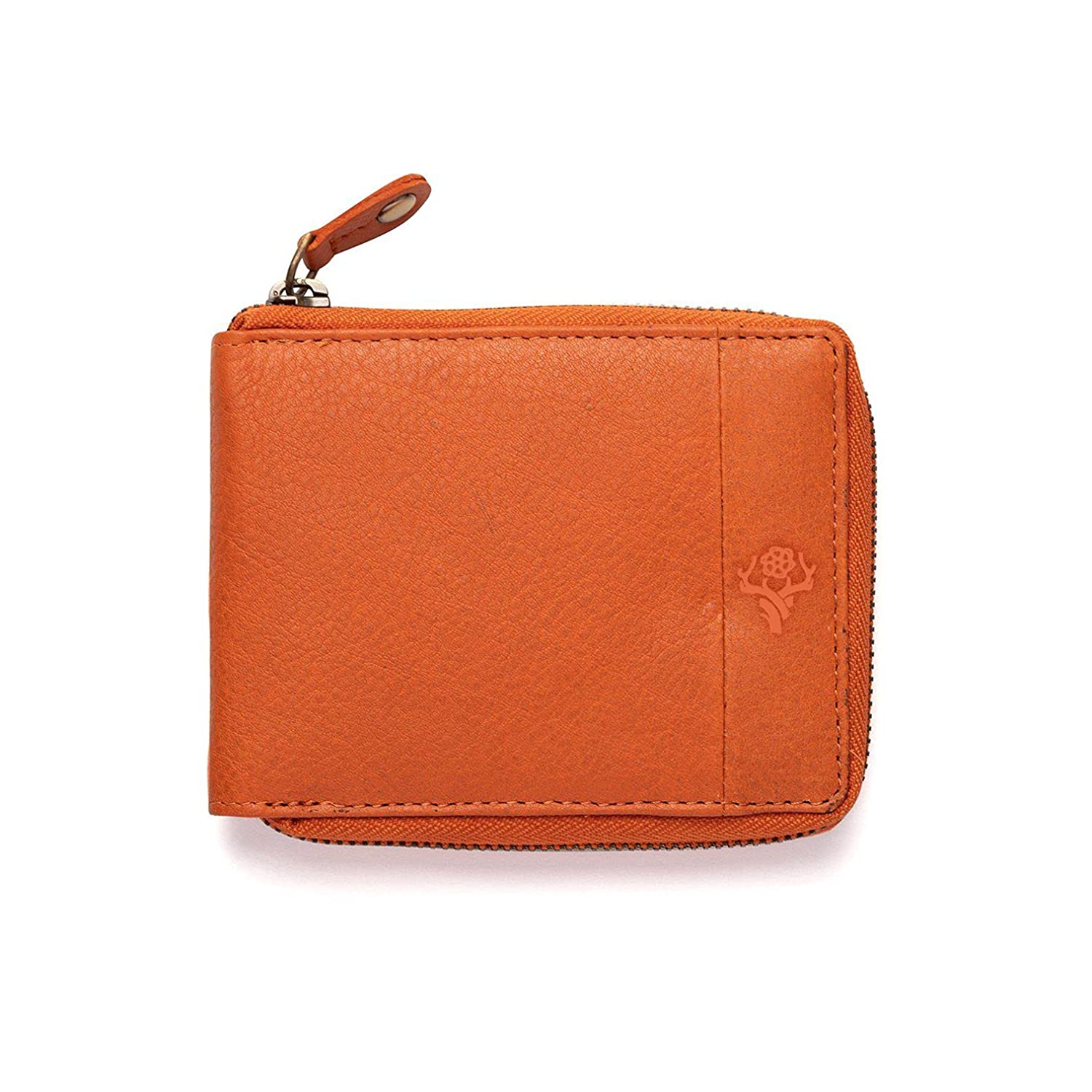 Leather Zipper Wallet - Durban Tan