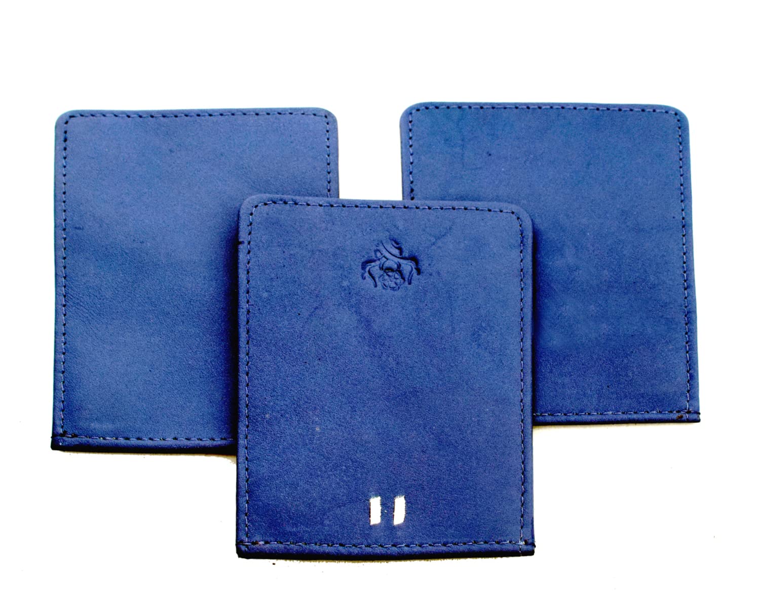 Leather Magflip Wallet Blue Combo